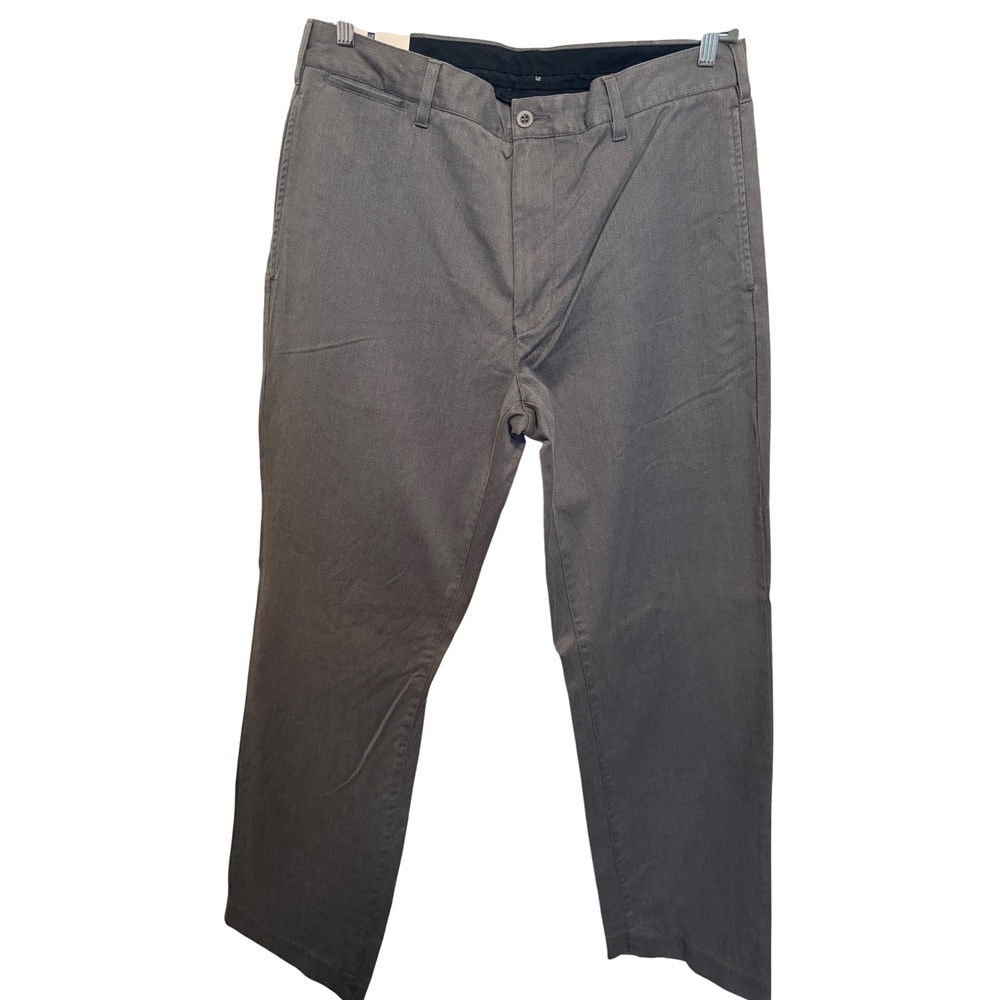 GAP Mens Classic Fit Flat Front Gray Casual Dress Pants‎ Size 36x34 NWT